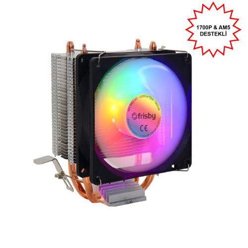 FRISBY FCL-F1332C INTEL 1366/115X/1200/1700-AMD AM2/AM2+/AM3/AM4/AM5 CPU FANI